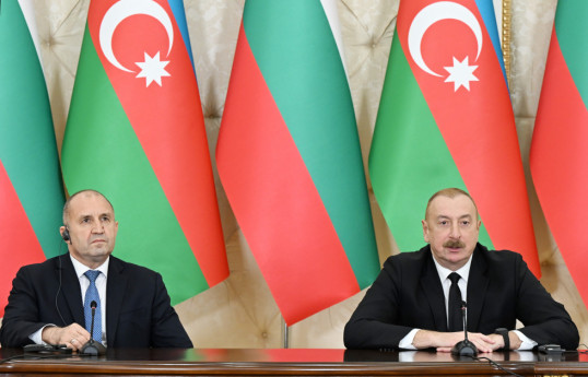 Les présidents azerbaïdjanais et bulgare font des déclarations à la presse