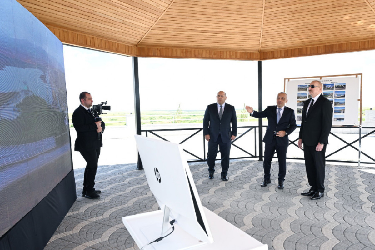 Fuzouli : le président Ilham Aliyev participe à la réouverture du complexe des barrages de Köndelentchaï