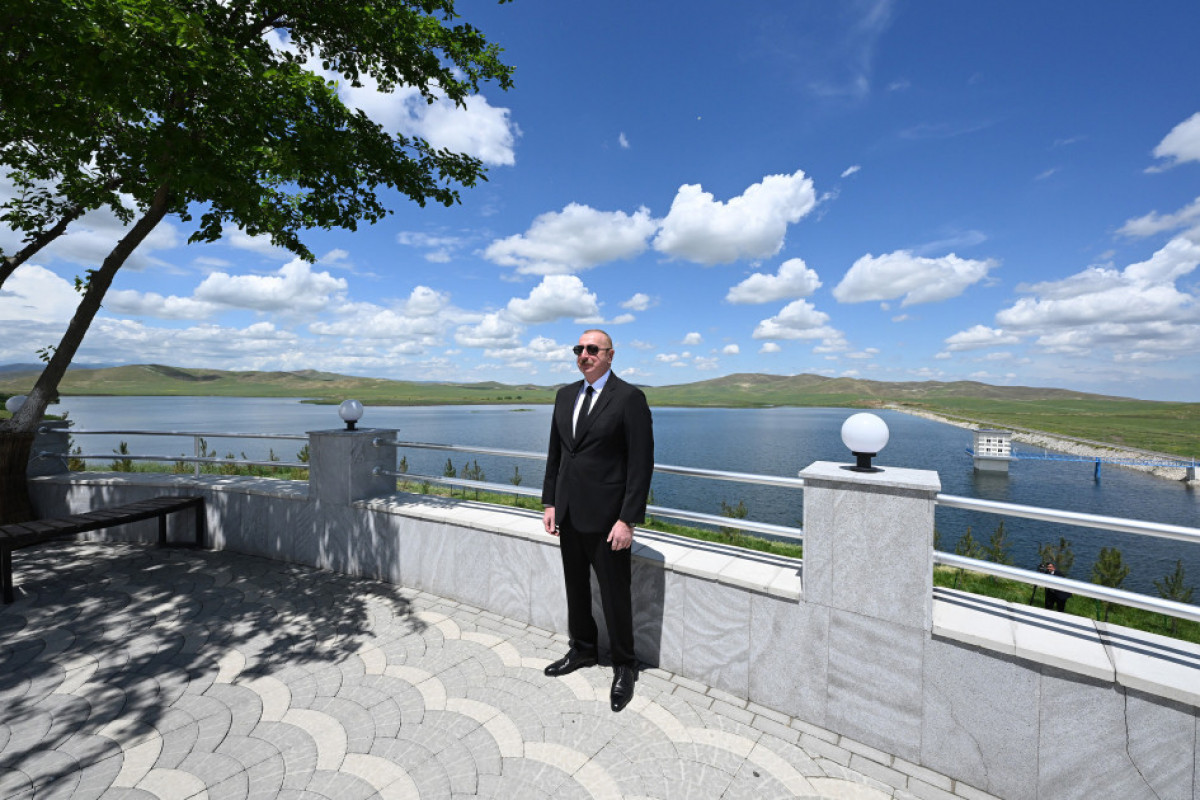 Fuzouli : le président Ilham Aliyev participe à la réouverture du complexe des barrages de Köndelentchaï