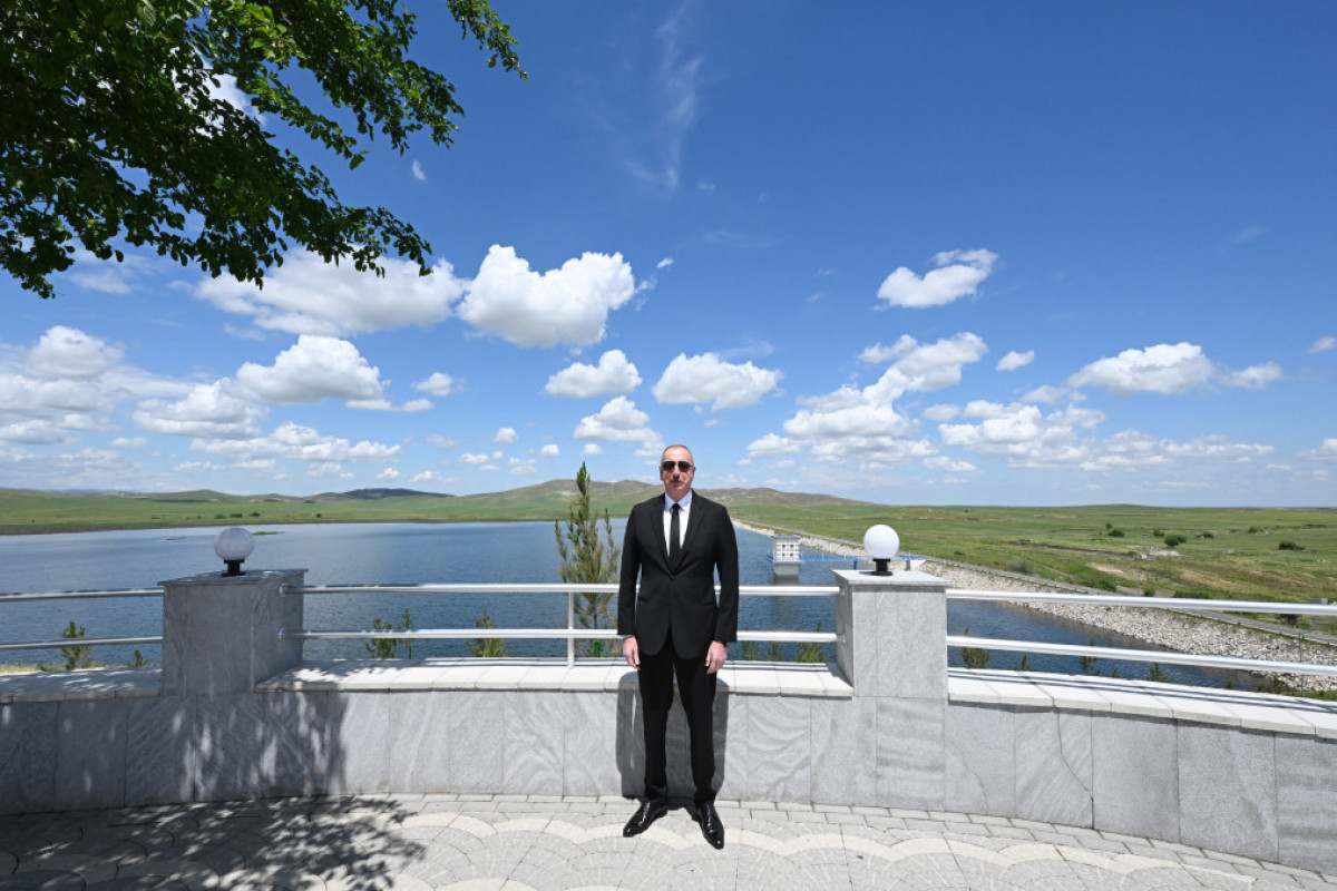 Fuzouli : le président Ilham Aliyev participe à la réouverture du complexe des barrages de Köndelentchaï
