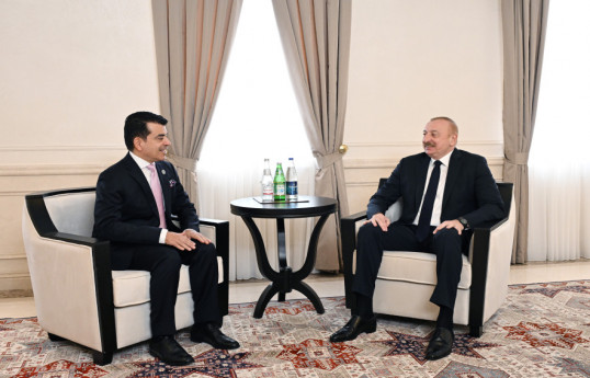 Choucha : le président Ilham Aliyev reçoit le Directeur général de l'ICESCO