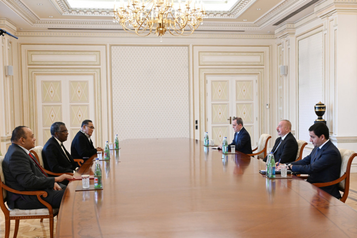 Le président azerbaïdjanais reçoit le gouverneur général de Tuvalu, le Premier ministre des Tonga et le ministre des Affaires étrangères des Bahamas