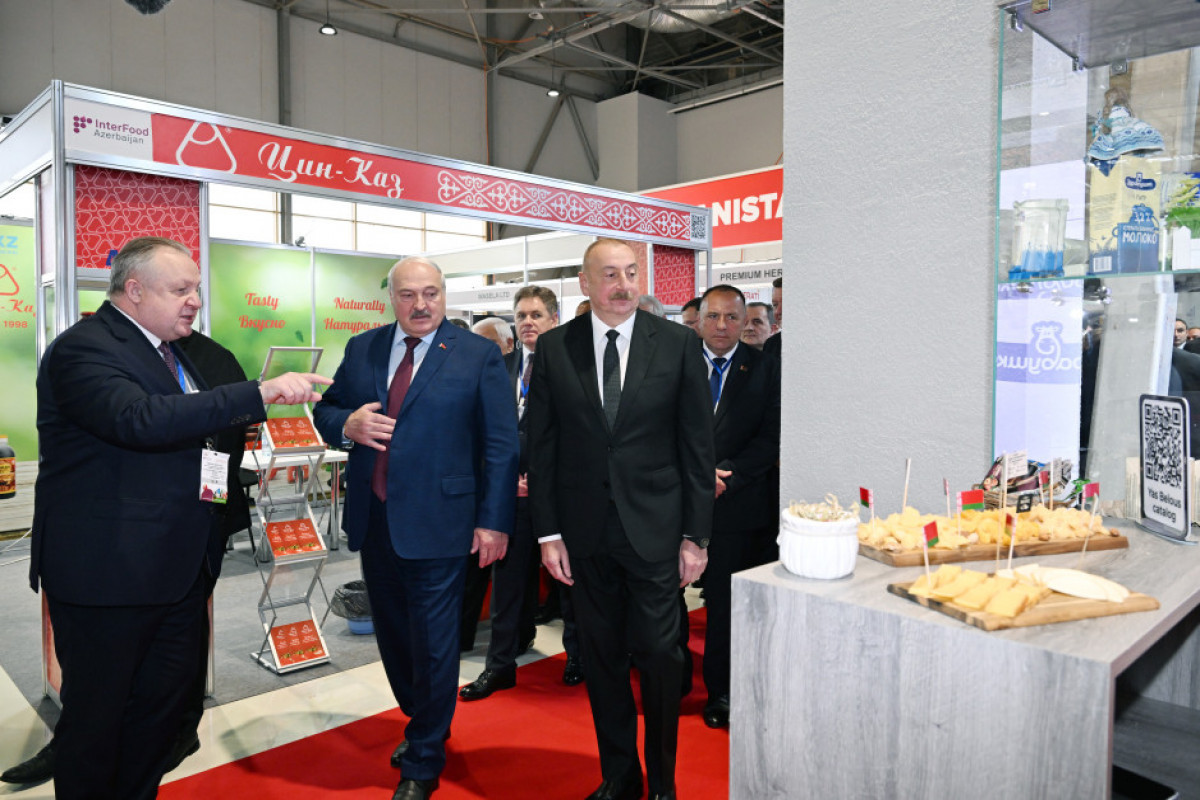 Les présidents azerbaïdjanais et biélorusse visitent les salons « Caspian Agro » et « InterFood Azerbaijan »