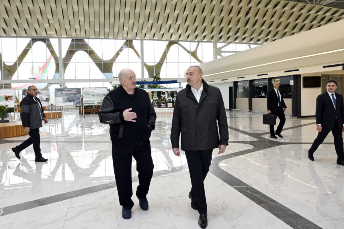 En marge de sa visite d’Etat en Azerbaïdjan, le président Loukachenko se déplace dans la région de Fuzouli