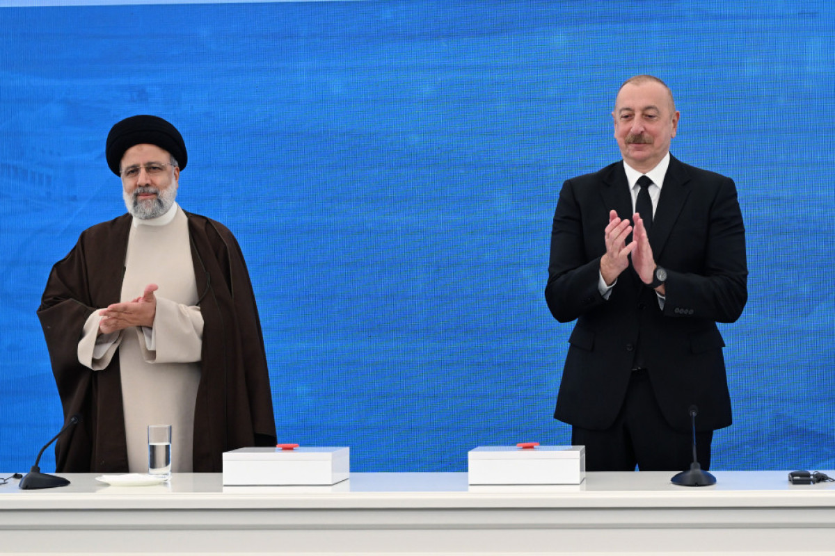 La cérémonie de mise en service du complexe hydroélectrique « Khoudaferin » et d’inauguration du complexe hydroélectrique « Qiz Qalasi » se tient avec la participation des présidents azerbaïdjanais et iranien