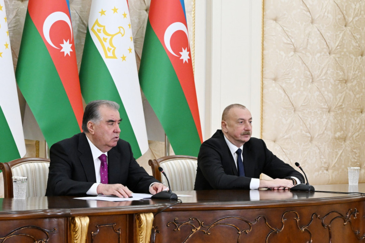 Les présidents azerbaïdjanais et tadjik font des déclarations à la presse VIDEO