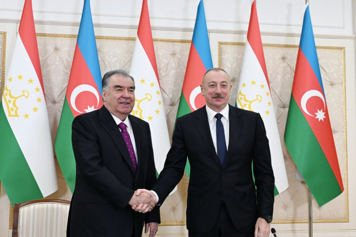 Les présidents azerbaïdjanais et tadjik font des déclarations à la presse VIDEO