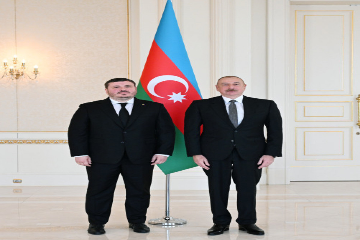 Le président Ilham Aliyev reçoit les lettres de créance du nouvel ambassadeur d’Ukraine