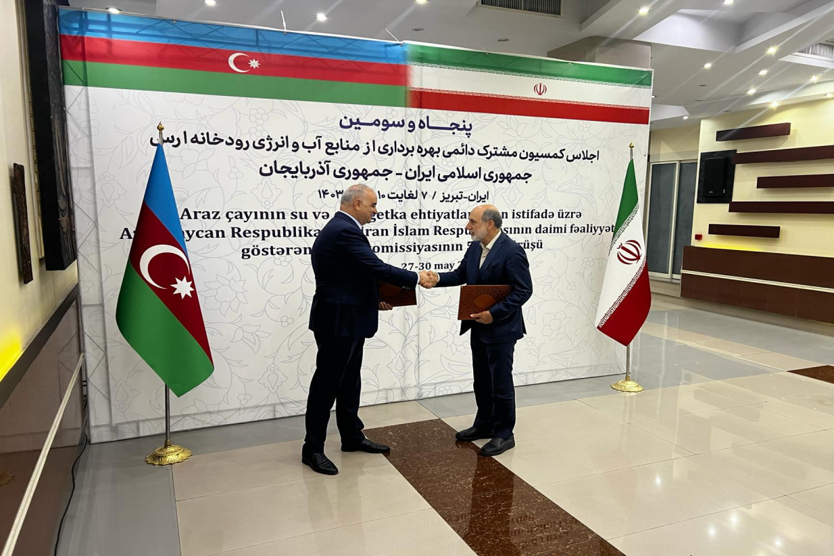 Le mode de fonctionnement du barrage-réservoir d'Araz et la répartition de l'eau entre l'Azerbaïdjan et l'Iran déterminés et un protocole signé
