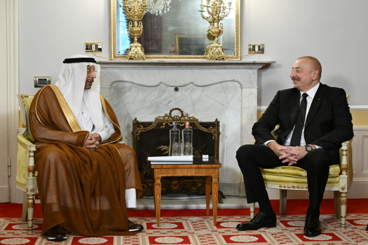 Cernobbio : le président azerbaïdjanais s’entretient avec le ministre saoudien de l’Investissement