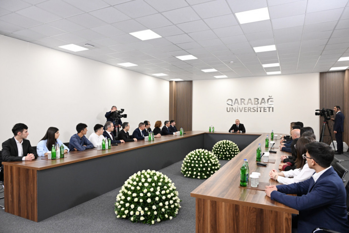 Le président Ilham Aliyev participe à la réouverture de l’Université du Karabagh