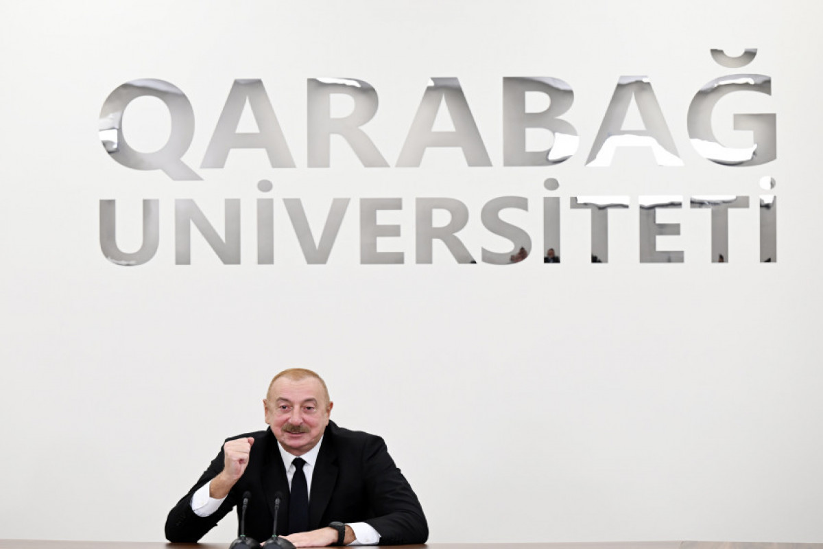 Le président Ilham Aliyev participe à la réouverture de l’Université du Karabagh
