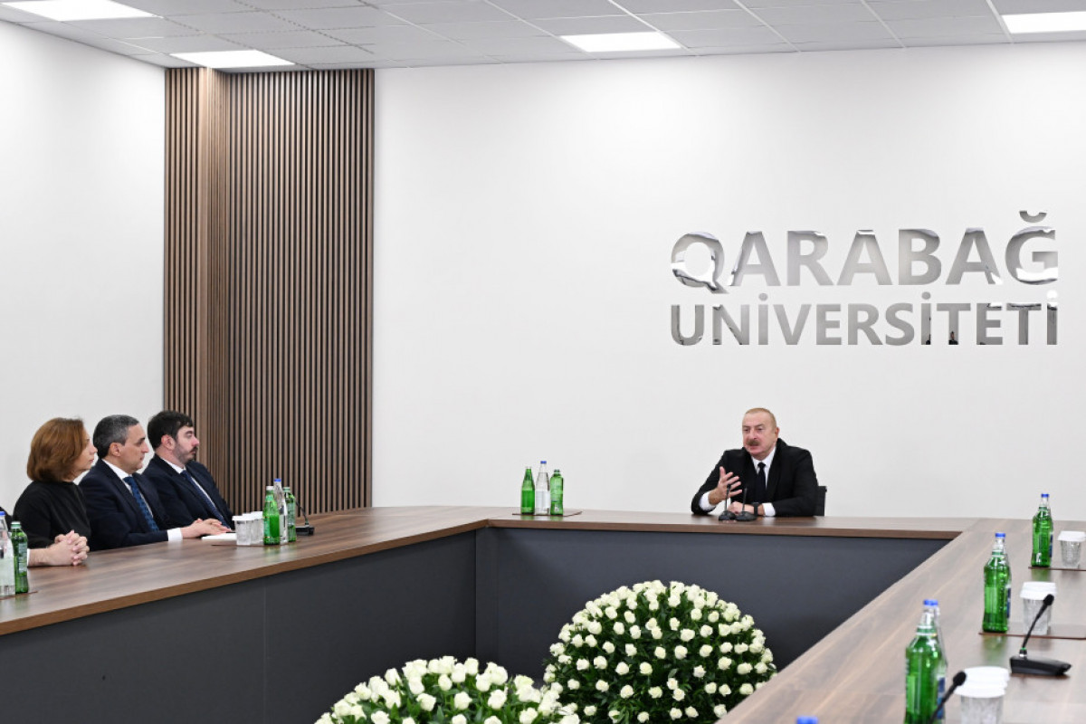 Le président Ilham Aliyev participe à la réouverture de l’Université du Karabagh