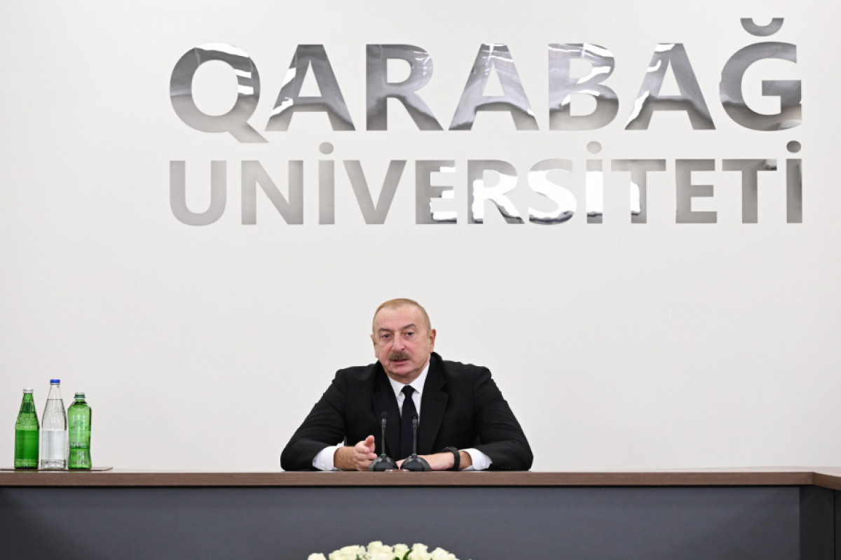 Le président Ilham Aliyev participe à la réouverture de l’Université du Karabagh