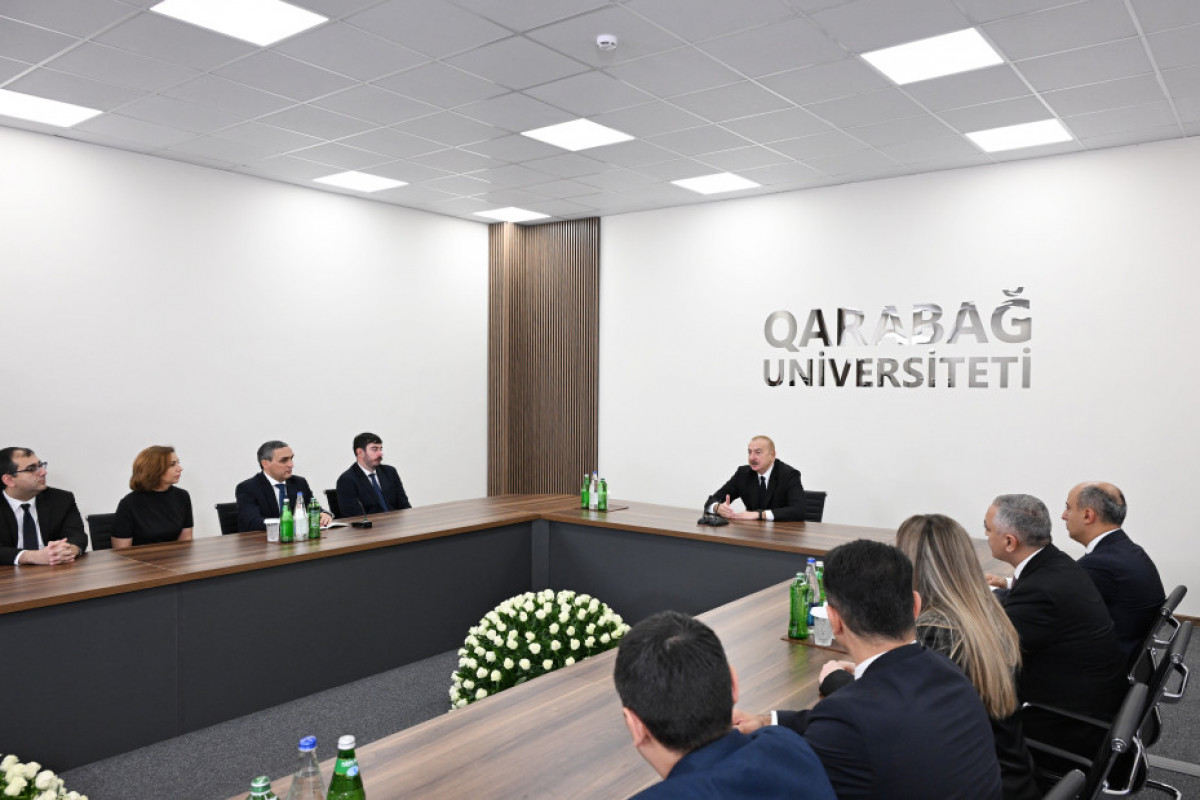 Le président Ilham Aliyev participe à la réouverture de l’Université du Karabagh