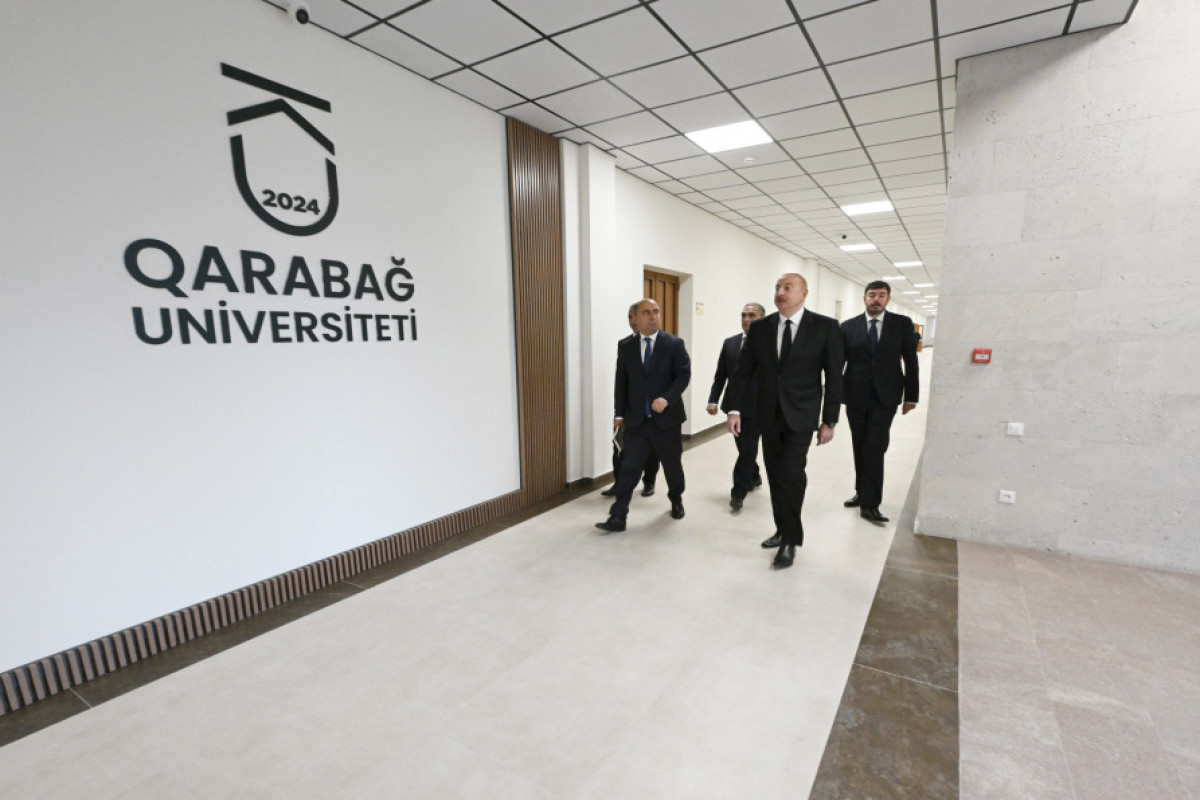 Le président Ilham Aliyev participe à la réouverture de l’Université du Karabagh