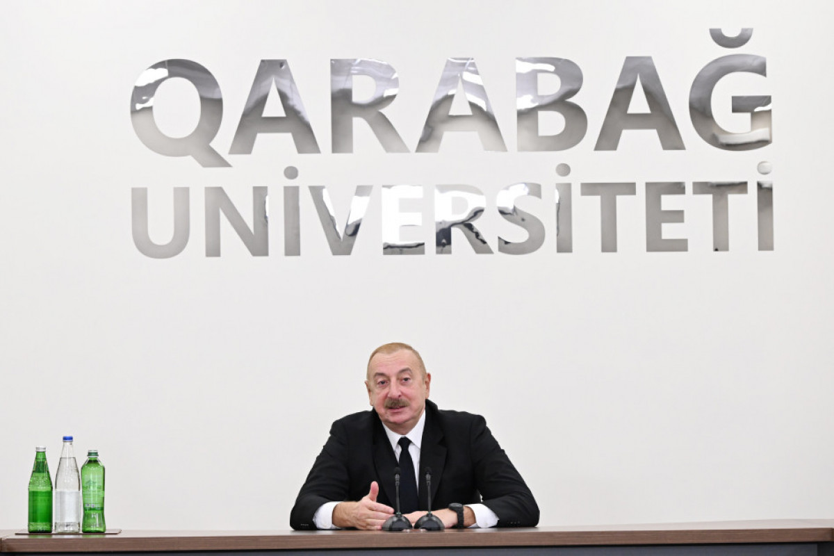 Le président Ilham Aliyev participe à la réouverture de l’Université du Karabagh