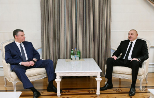 Le président Ilham Aliyev reçoit le leader du Parti libéral démocrate de Russie