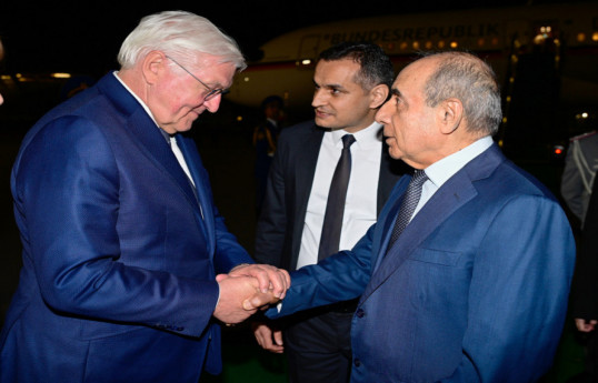 Le président allemand est en visite officielle à Bakou