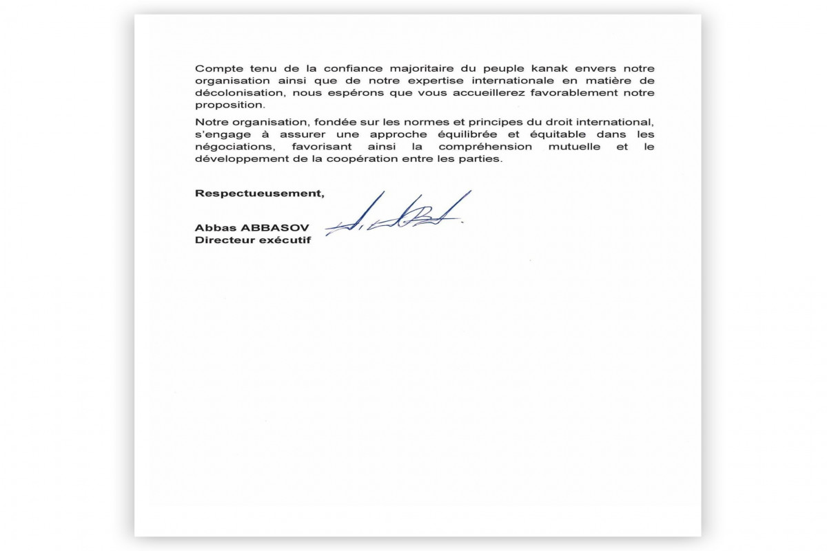 Le Groupe d'Initiative de Bakou envoie une lettre à Manuel Valls