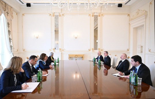 Le président azerbaïdjanais reçoit la ministre slovène des Affaires étrangères