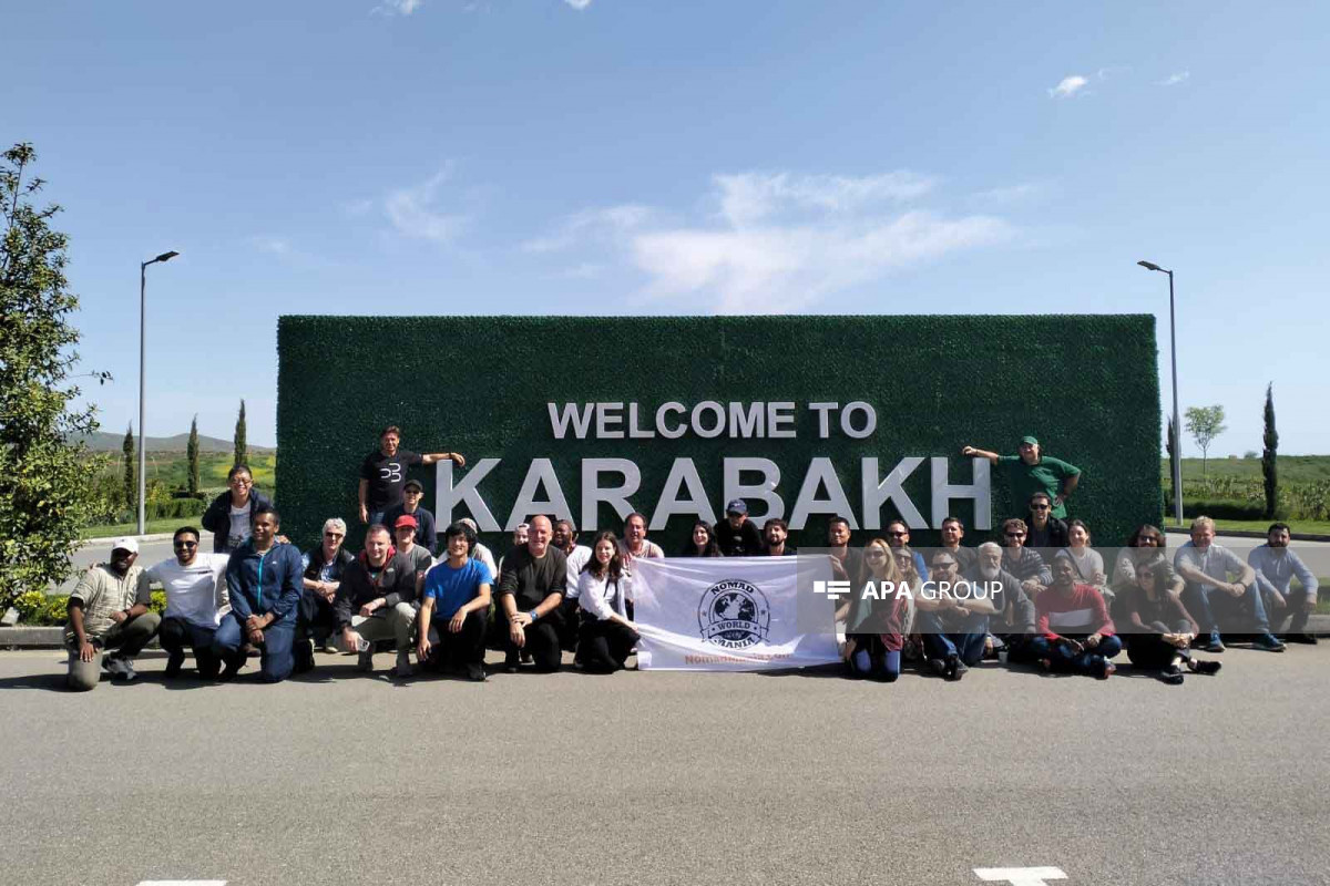 Le club de voyageurs NomadMania arrive à Fuzouli dans le cadre de leur voyage au Karabagh