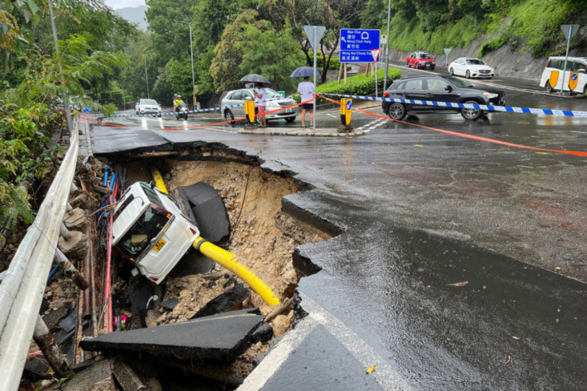 Hong Kong, Pékin et Taïwan sous des pluies torrentielles depuis une semaine
