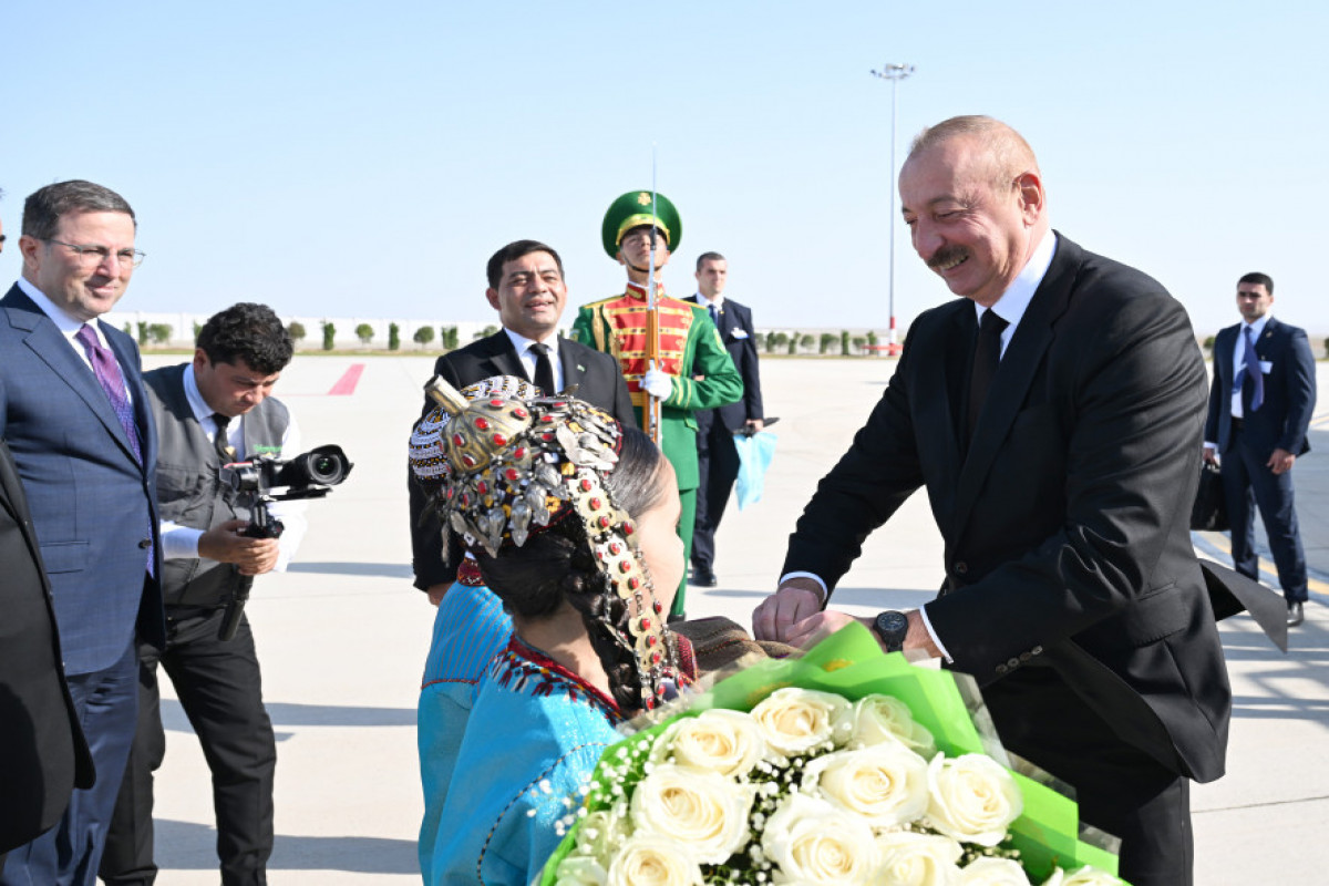 Le président Ilham Aliyev est en visite de travail au Turkménistan