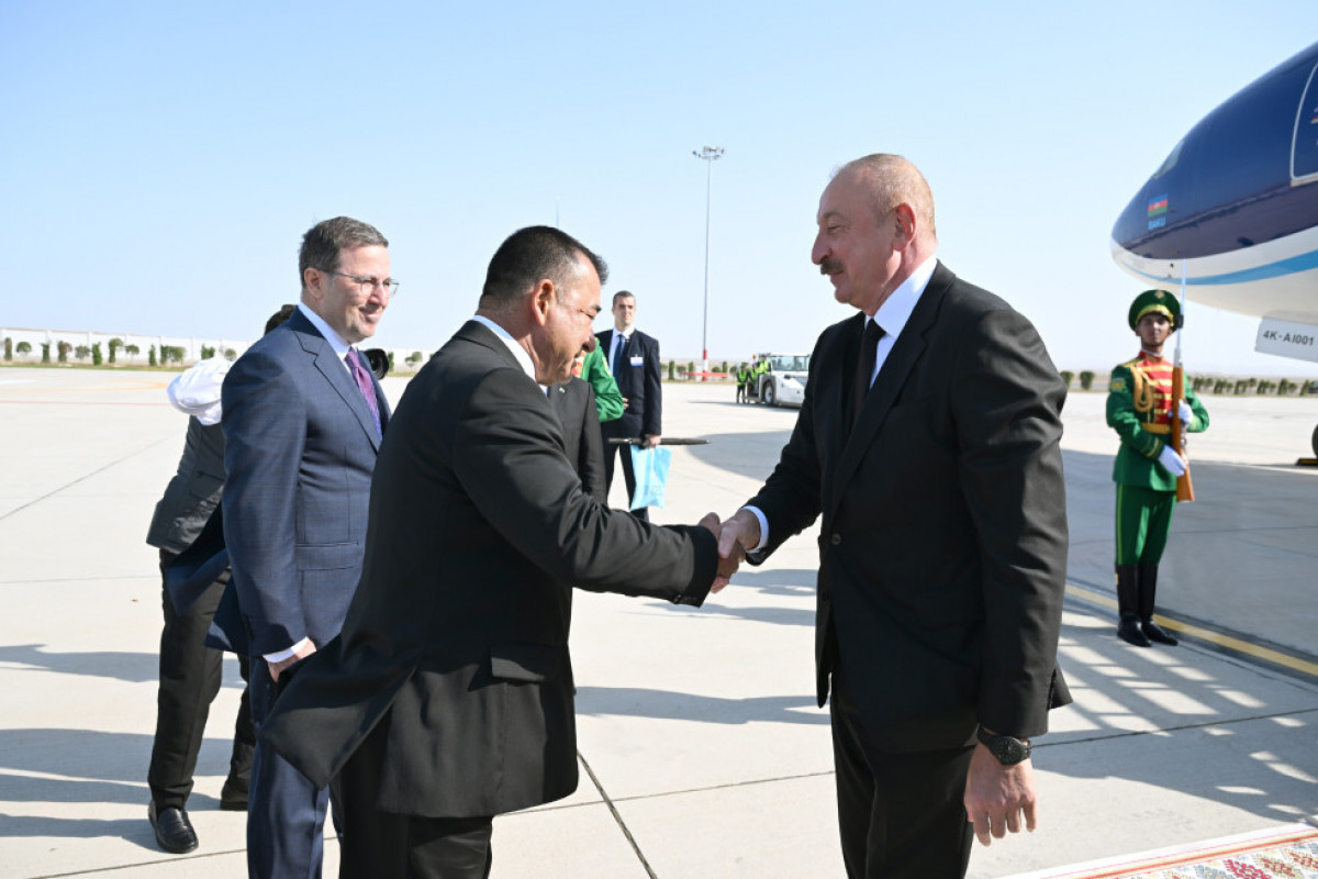 Le président Ilham Aliyev est en visite de travail au Turkménistan