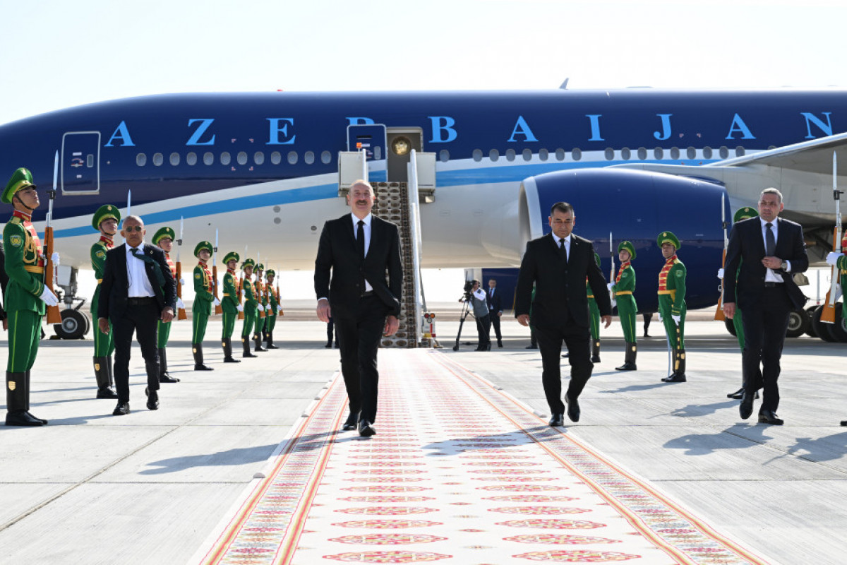 Le président Ilham Aliyev est en visite de travail au Turkménistan