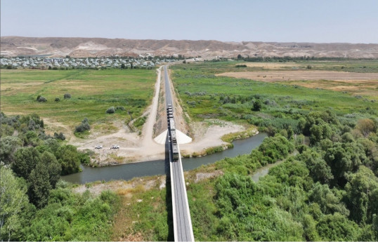 67 % des travaux de construction et d’installation de la ligne ferroviaire Horadiz-Aghbend achevés