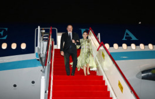 Le président Ilham Aliyev entame une visite de travail en Chine
