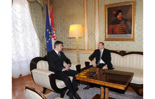 Leader de la Croatie a félicité le président Ilham Aliyev