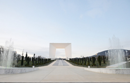 Président Ilham Aliyev a participé à l’inauguration du parc de la Victoire dans la ville de Khankendi