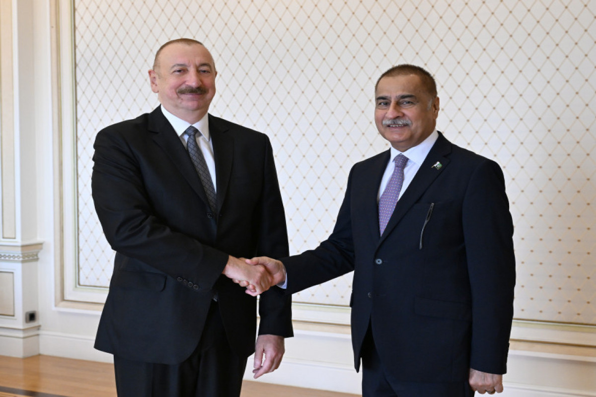 Le président azerbaïdjanais reçoit le président de l'Assemblée nationale pakistanaise