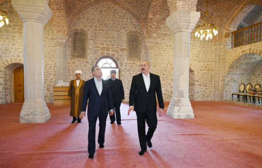 Déplacement du président azerbaïdjanais et le président du Conseil du peuple du Turkménistan à Choucha - Mise à Jour 
