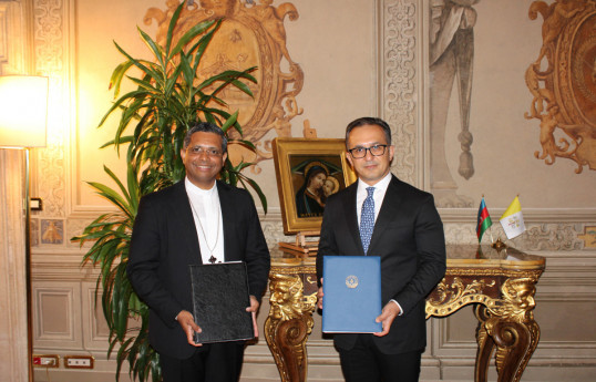 Signature d'un mémorandum d’accord entre le Comité d'État d'Azerbaïdjan et le Vatican