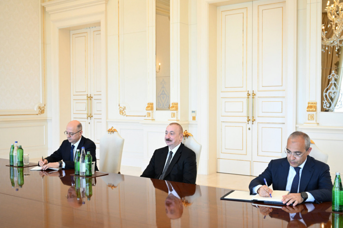 Le président azerbaïdjanais reçoit le président du conseil d'administration de la société saoudienne ACWA Power