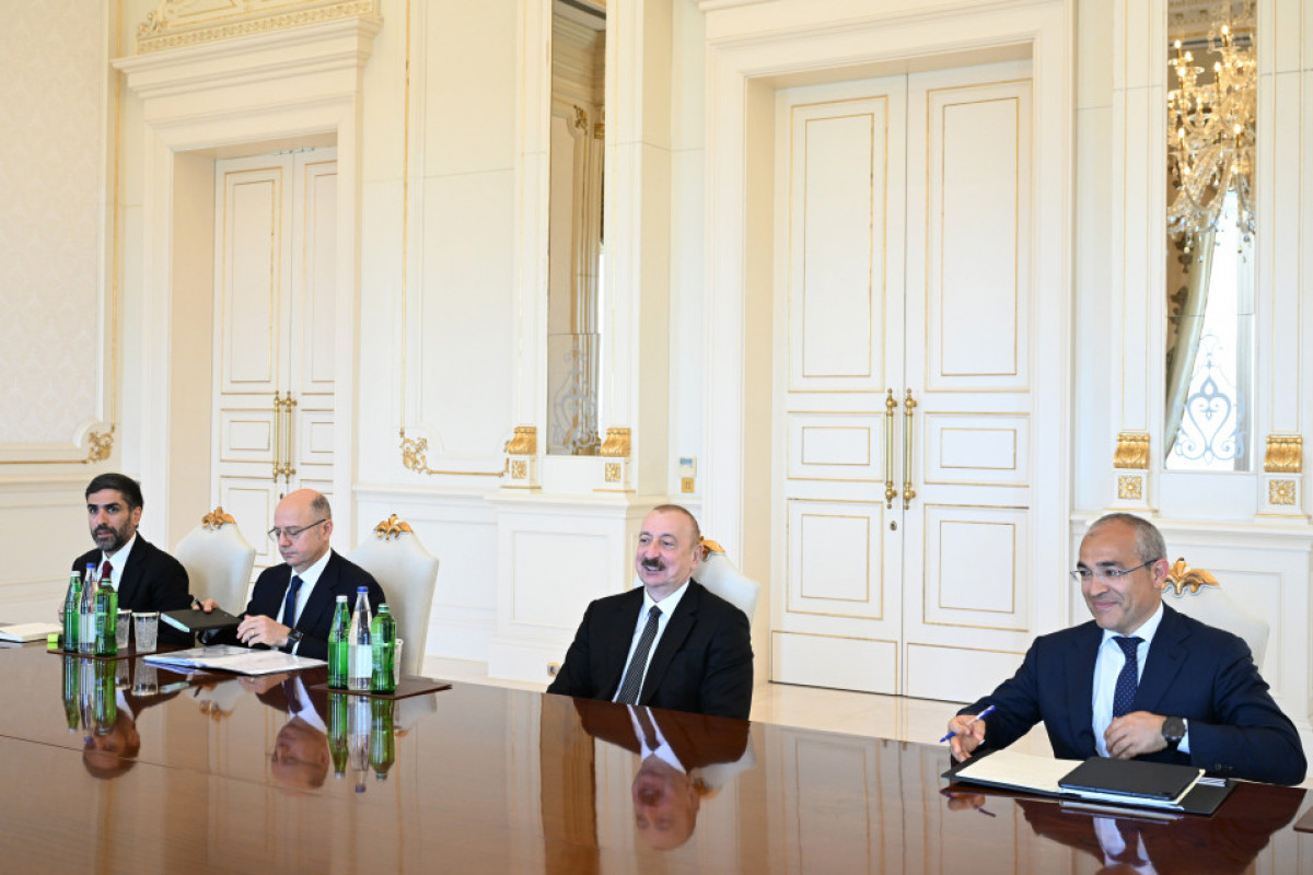 Le président azerbaïdjanais reçoit le PDG de Schlumberger