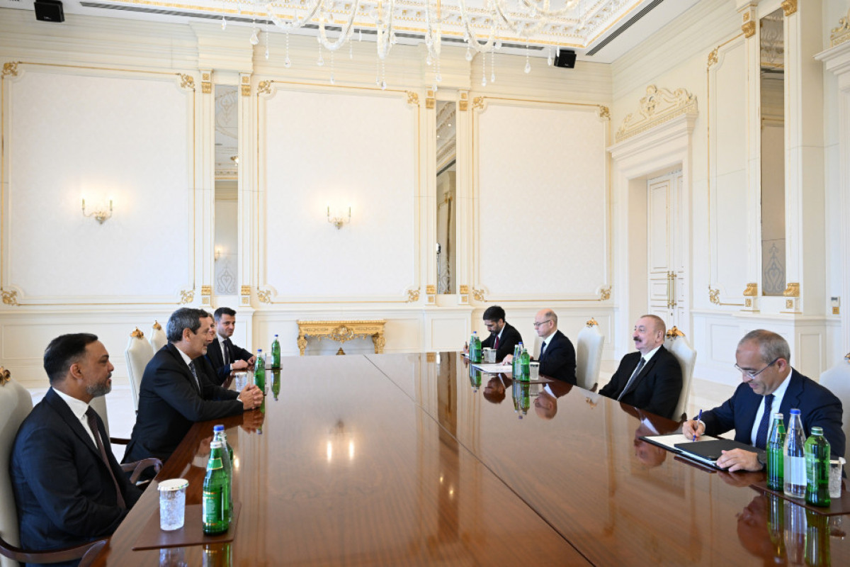 Le président azerbaïdjanais reçoit le PDG de Schlumberger