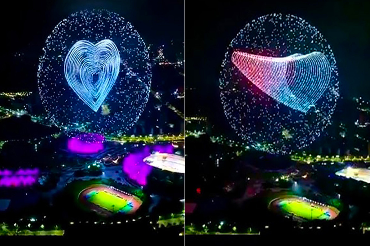Chine : les images du spectacle aérien à grande échelle qui a battu le record du monde Guinness