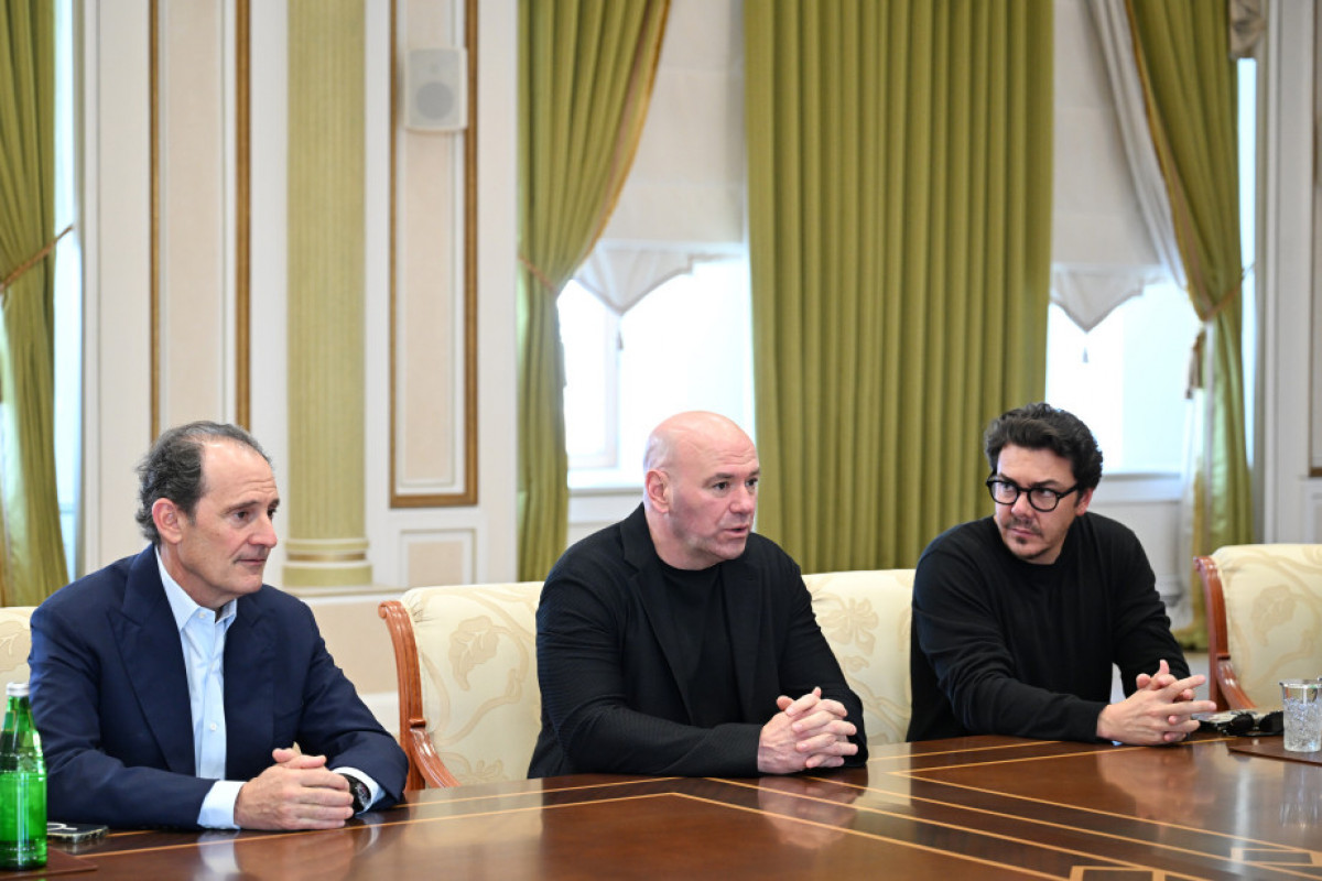 Le président azerbaïdjanais reçoit le président de l’UFC
