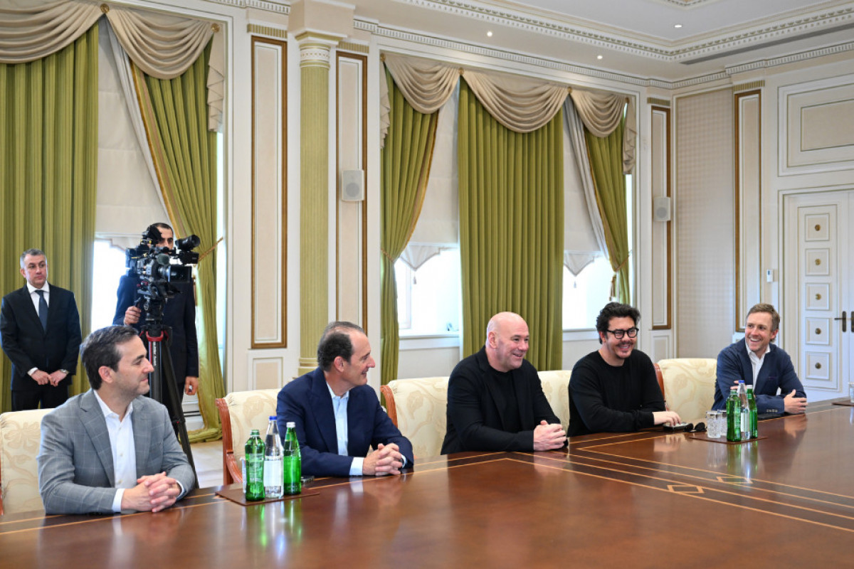 Le président azerbaïdjanais reçoit le président de l’UFC