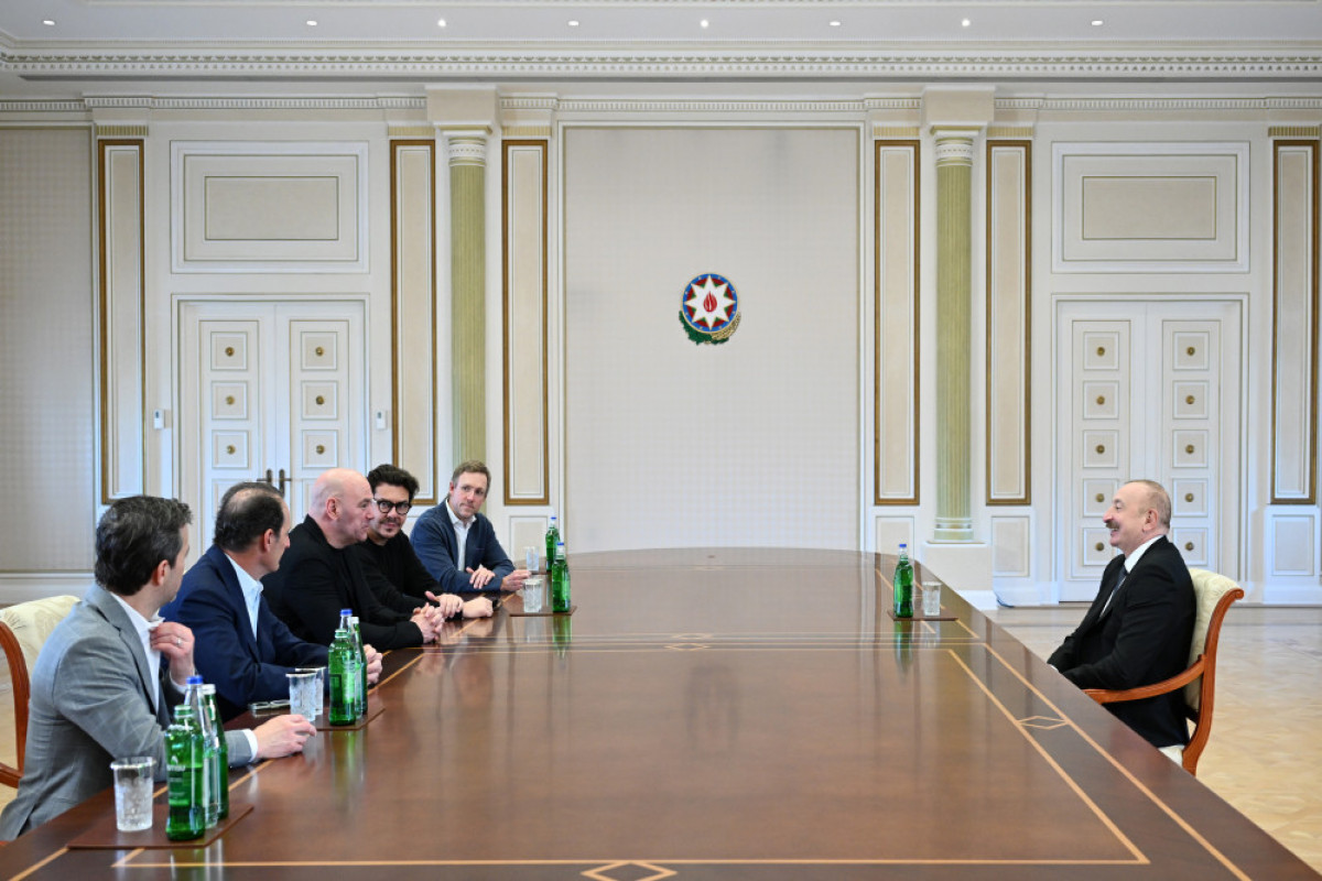 Le président azerbaïdjanais reçoit le président de l’UFC