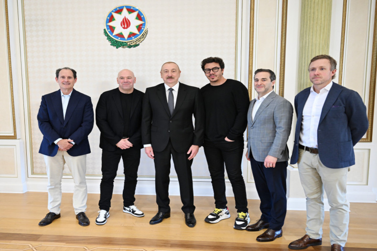 Le président azerbaïdjanais reçoit le président de l’UFC