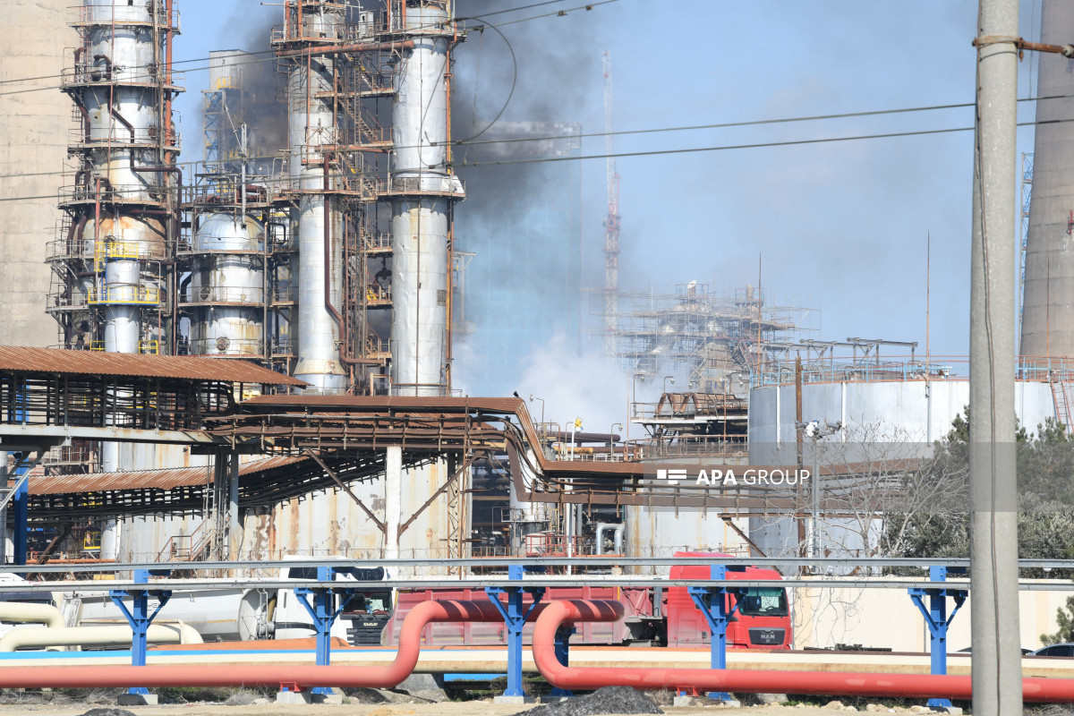 Bakou : Incendie éteint dans la raffinerie de pétrole - Photo - Vidéo 