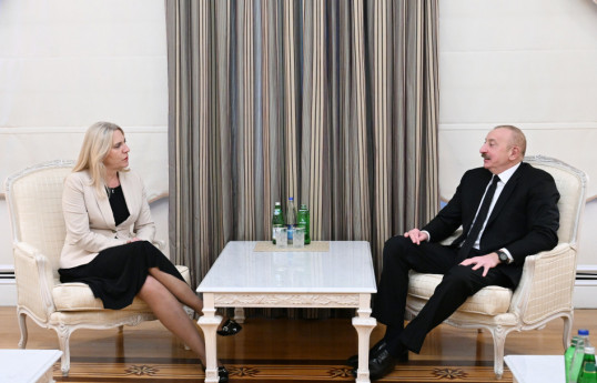 Rencontre du président azerbaïdjanais avec la présidente de la Présidence collégiale de Bosnie et Herzégovine