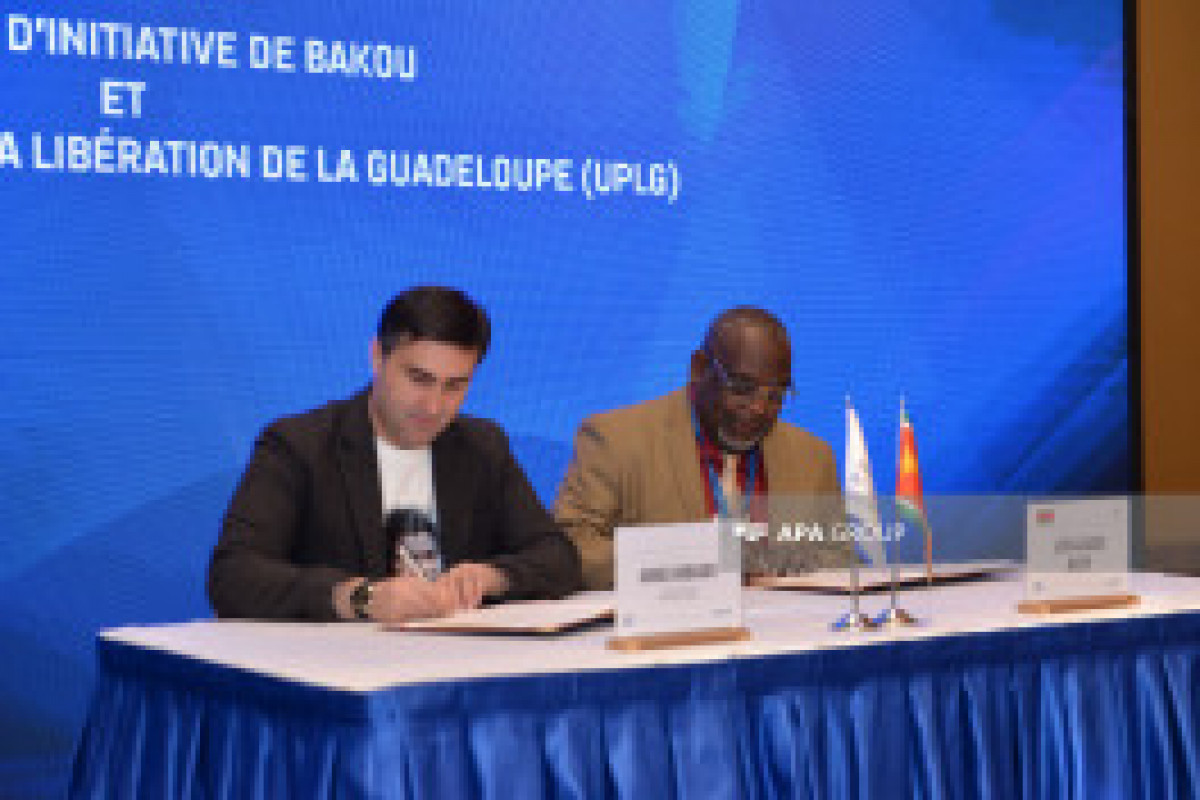 Signature d'un mémorandum entre le Groupe d'Initiative de Bakou et l'Union populaire pour la libération de la Guadeloupe - Photo 