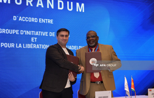 Signature d'un mémorandum entre le Groupe d'Initiative de Bakou et l'Union populaire pour la libération de la Guadeloupe - Photo 