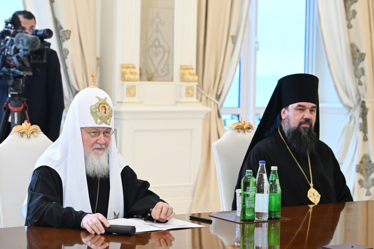 Ilham Aliyev rencontre le patriarche Cyrille de Moscou et de toute la Russie